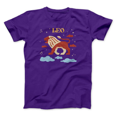 Leo Men/Unisex T-Shirt Team Purple | Funny Shirt from Famous In Real Life