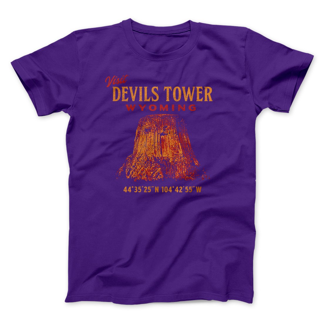 Visit Devils Tower Funny Movie Men/Unisex T-Shirt | Funny Shirt from Famous In Real Life