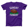Football Sunday Funday Funny Men/Unisex T-Shirt Team Purple | Funny Shirt from Famous In Real Life