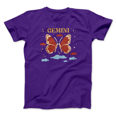 Gemini Men/Unisex T-Shirt Team Purple | Funny Shirt from Famous In Real Life
