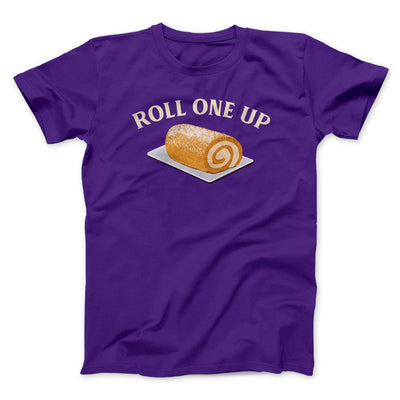 Roll One Up Funny Thanksgiving Men/Unisex T-Shirt Team Purple | Funny Shirt from Famous In Real Life