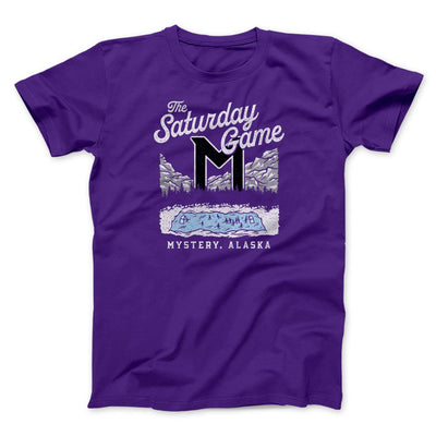 The Saturday Game Funny Movie Men/Unisex T-Shirt Team Purple | Funny Shirt from Famous In Real Life