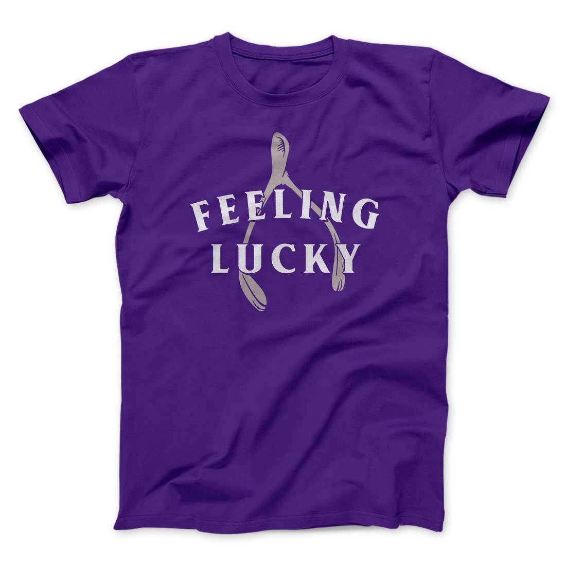 Feeling Lucky Funny Thanksgiving Men/Unisex T-Shirt | Funny Shirt from Famous In Real Life