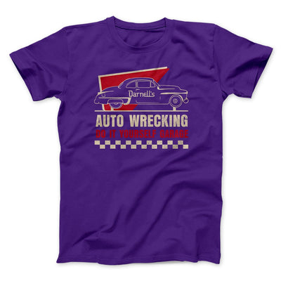 Darnell's Auto Wrecking Funny Movie Men/Unisex T-Shirt Team Purple | Funny Shirt from Famous In Real Life