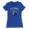 Stay Woke Coffee Funny Women's T-Shirt Royal | Funny Shirt from Famous In Real Life