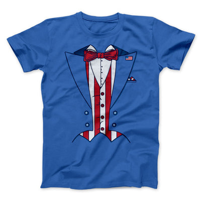 Patriotic Suit Men/Unisex T-Shirt True Royal | Funny Shirt from Famous In Real Life