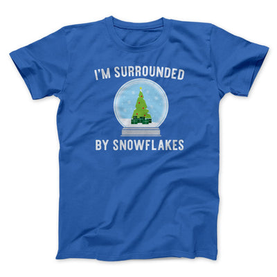 I'm Surrounded By Snowflakes Men/Unisex T-Shirt True Royal | Funny Shirt from Famous In Real Life