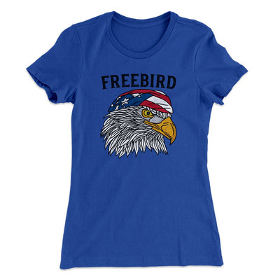 Freebird Women's T-Shirt Royal | Funny Shirt from Famous In Real Life