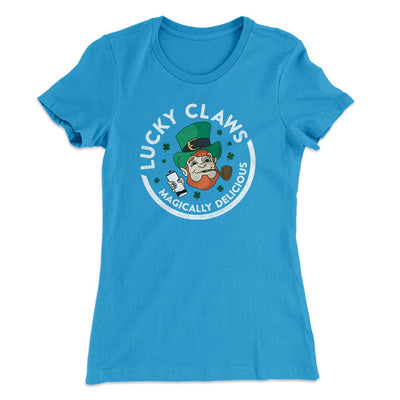 Lucky Claws Women's T-Shirt Turquoise | Funny Shirt from Famous In Real Life