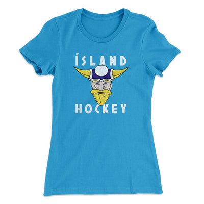 Iceland Hockey Women's T-Shirt Turquoise | Funny Shirt from Famous In Real Life