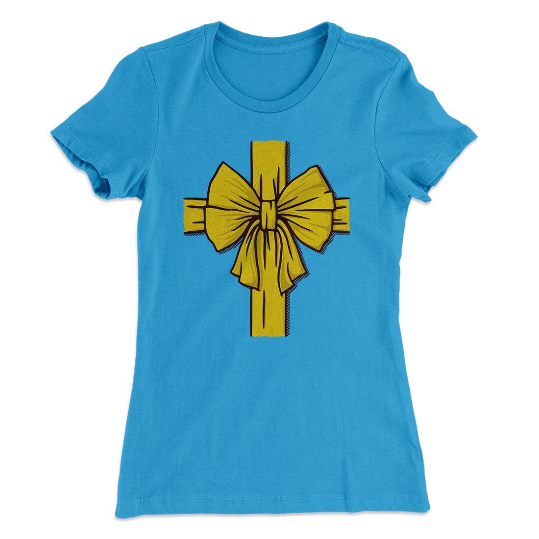 I am the Gift Women's T-Shirt Turquoise | Funny Shirt from Famous In Real Life