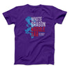 White Dragon Noodle Bar Men/Unisex T-Shirt Team Purple | Funny Shirt from Famous In Real Life