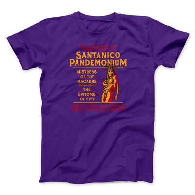 Santanico Pandemonium Men/Unisex T-Shirt Team Purple | Funny Shirt from Famous In Real Life