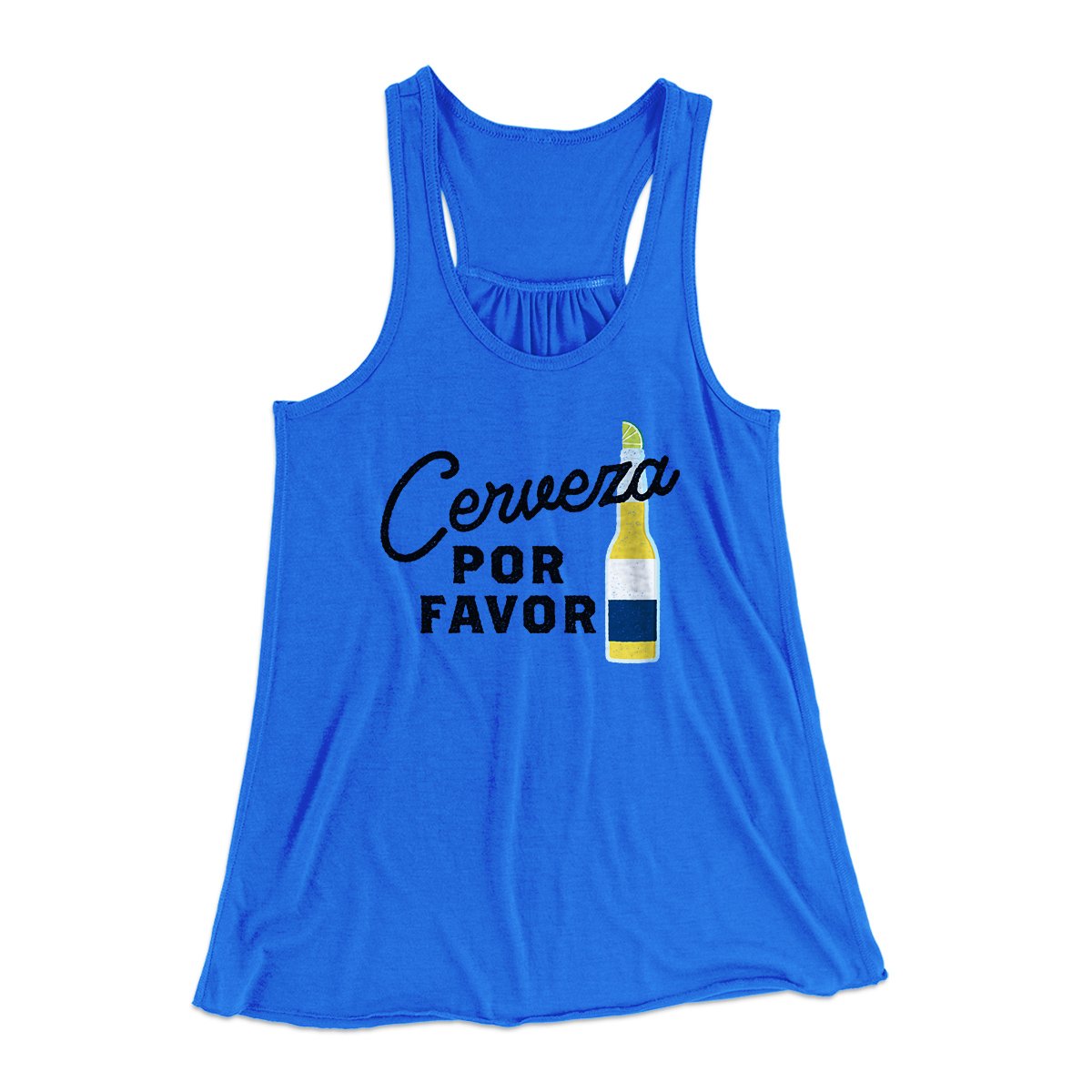 Cerveza, Por Favor Women's Flowey Tank Top | Funny Shirt from Famous In Real Life