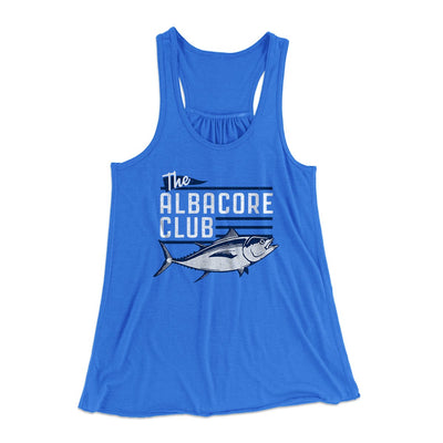 The Albacore Club Women's Flowey Tank Top True Royal | Funny Shirt from Famous In Real Life