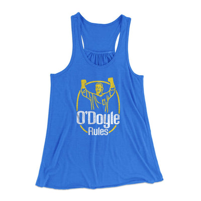 O'Doyle Rules Women's Flowey Tank Top True Royal | Funny Shirt from Famous In Real Life