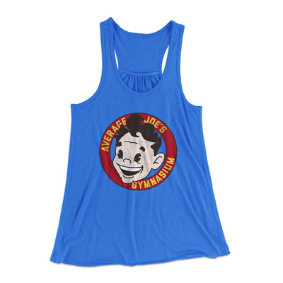 Average Joe's Gymnasium Women's Flowey Tank Top True Royal | Funny Shirt from Famous In Real Life
