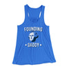 Founding Daddy Women's Flowey Tank Top True Royal | Funny Shirt from Famous In Real Life