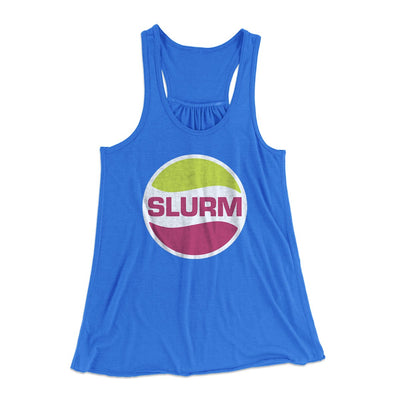 Slurm Women's Flowey Tank Top True Royal | Funny Shirt from Famous In Real Life
