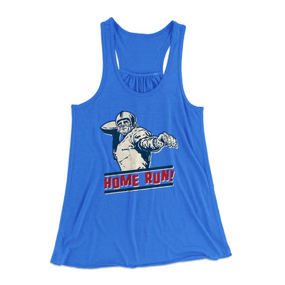 Home Run! Funny Women's Flowey Tank Top True Royal | Funny Shirt from Famous In Real Life