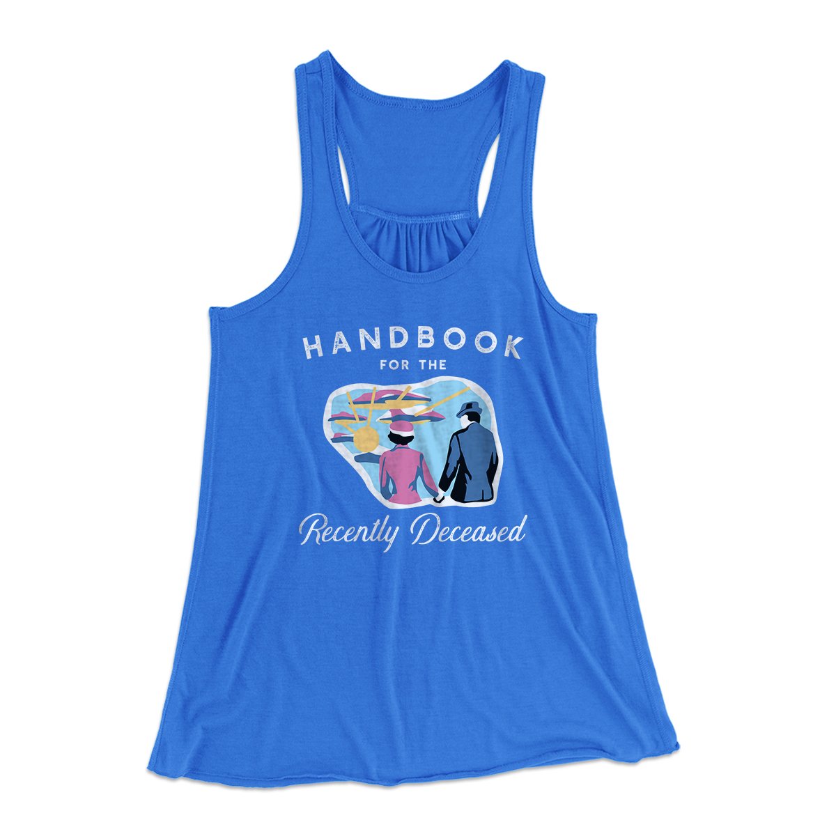 Handbook for the Recently Deceased Women's Flowey Tank Top | Funny Shirt from Famous In Real Life