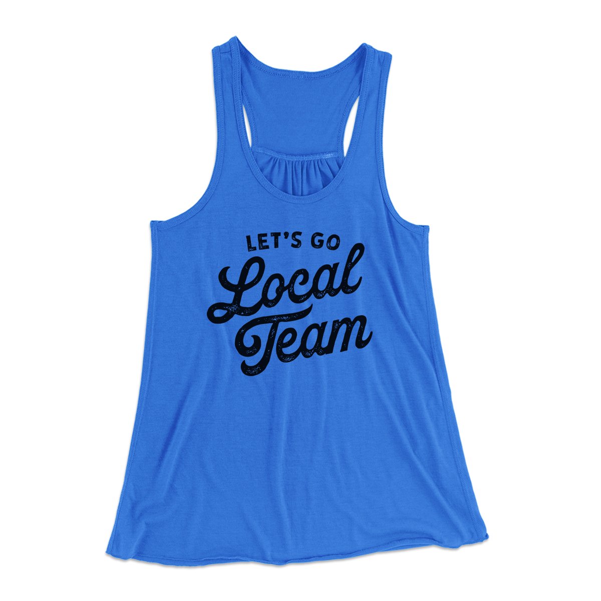Go Local Team Women's Flowey Tank Top | Funny Shirt from Famous In Real Life