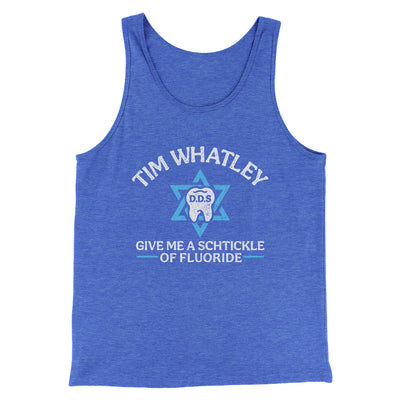 Tim Whatley Dentistry Men/Unisex Tank Top True Royal | Funny Shirt from Famous In Real Life