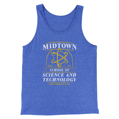 Midtown School Of Science And Technology Men/Unisex Tank Top True Royal | Funny Shirt from Famous In Real Life