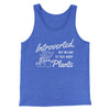 Introverted But Willing To Talk About Plants Men/Unisex Tank Top True Royal | Funny Shirt from Famous In Real Life