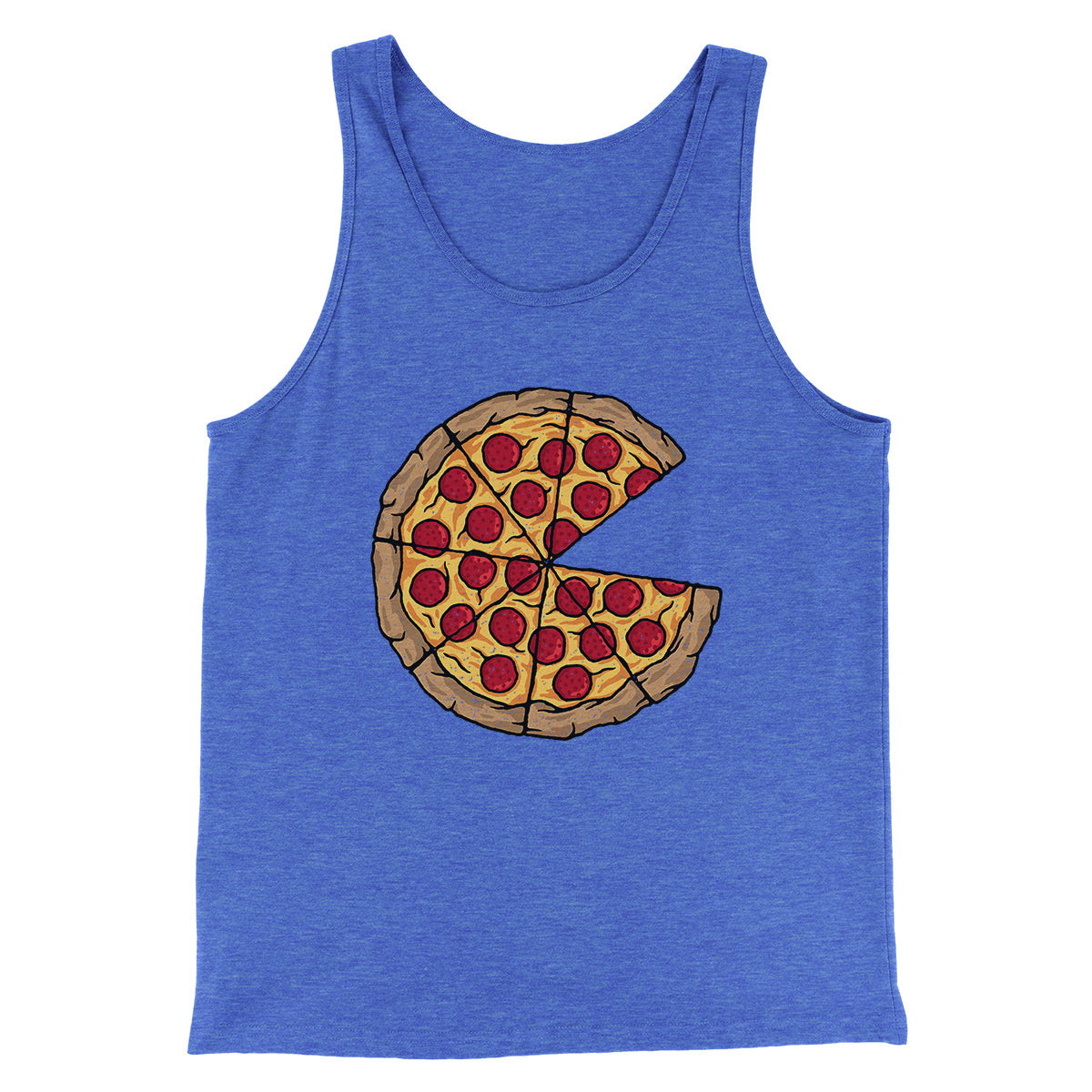 Pizza Slice Couple's Shirt Men/Unisex Tank Top | Funny Shirt from Famous In Real Life
