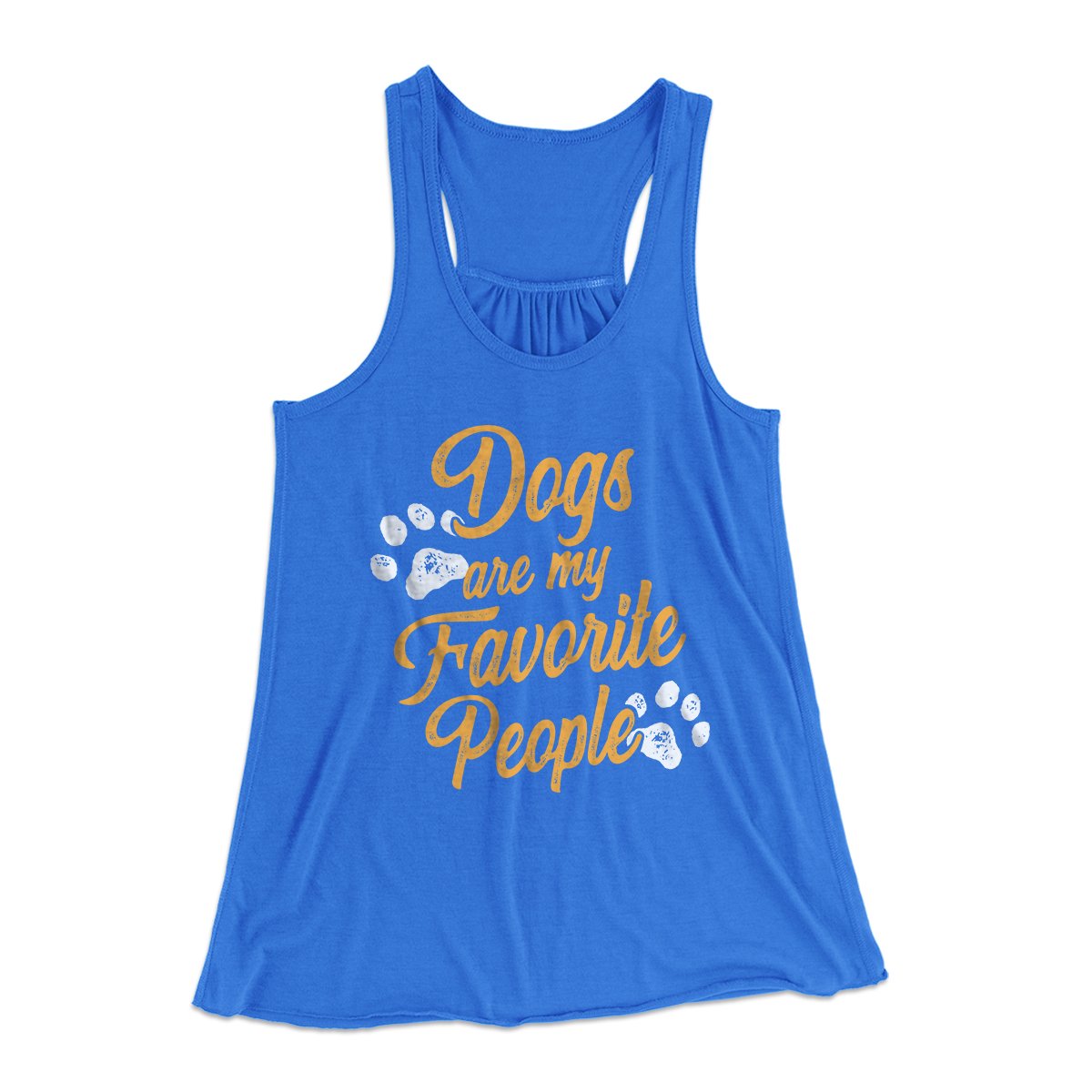 Dogs Are My Favorite People Women's Flowey Tank Top | Funny Shirt from Famous In Real Life