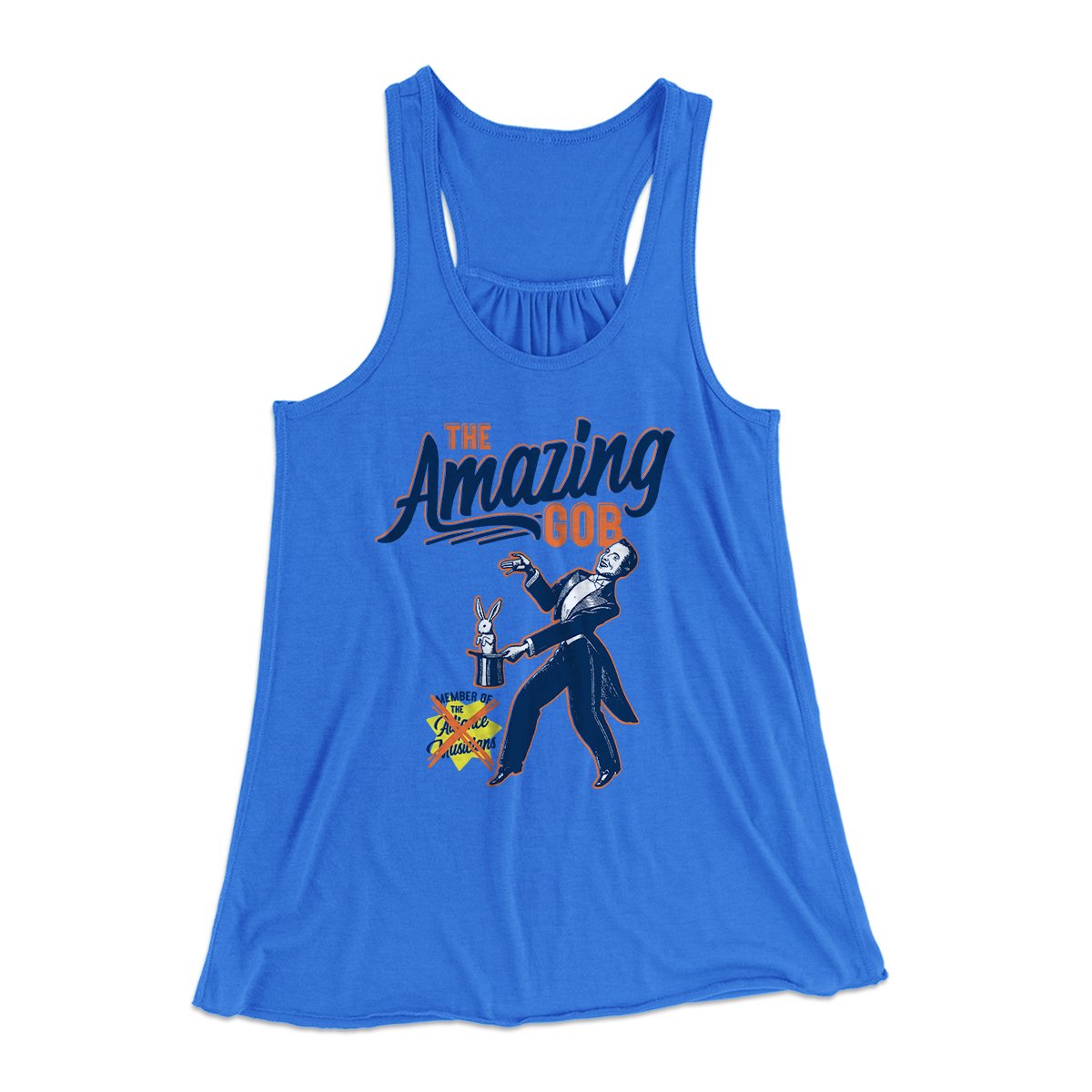 The Amazing GOB Women's Flowey Tank Top True Royal | Funny Shirt from Famous In Real Life