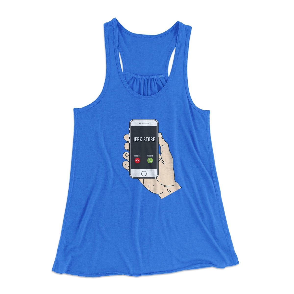 The Jerk Store Called Women's Flowey Tank Top True Royal | Funny Shirt from Famous In Real Life