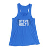 Steve Holt Women's Flowey Tank Top True Royal | Funny Shirt from Famous In Real Life