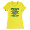 Hawkins Tigers Basketball Women's T-Shirt Banana Cream | Funny Shirt from Famous In Real Life