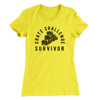 Crate Challenge Survivor 2021 Women's T-Shirt Banana Cream | Funny Shirt from Famous In Real Life