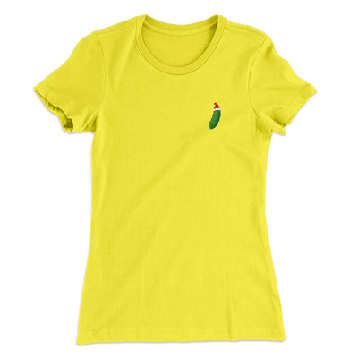 Christmas Pickle Women's T-Shirt Banana Cream | Funny Shirt from Famous In Real Life
