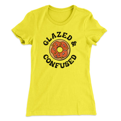 Glazed & Confused Women's T-Shirt Banana Cream | Funny Shirt from Famous In Real Life