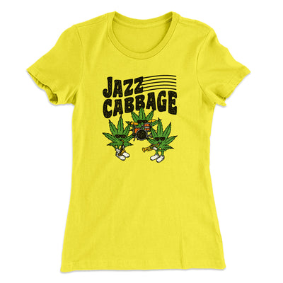 Jazz Cabbage Funny Women's T-Shirt Banana Cream | Funny Shirt from Famous In Real Life
