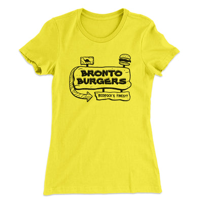 Bronto Burgers Women's T-Shirt Banana Cream | Funny Shirt from Famous In Real Life