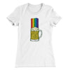 Beer Rainbow Women's T-Shirt White | Funny Shirt from Famous In Real Life