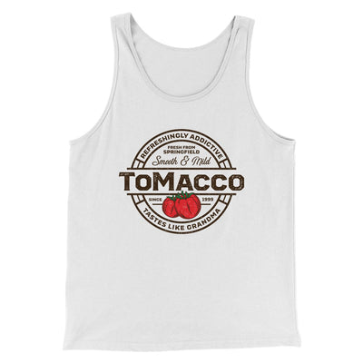 Tomacco Men/Unisex Tank Top White | Funny Shirt from Famous In Real Life
