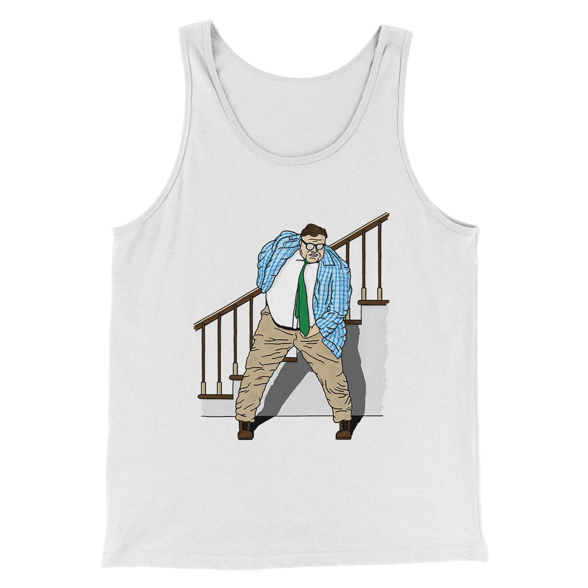 Matt Foley Motivational Speaker Funny Movie Men/Unisex Tank Top White | Funny Shirt from Famous In Real Life