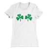 Shamrock Bra Women's T-Shirt White | Funny Shirt from Famous In Real Life