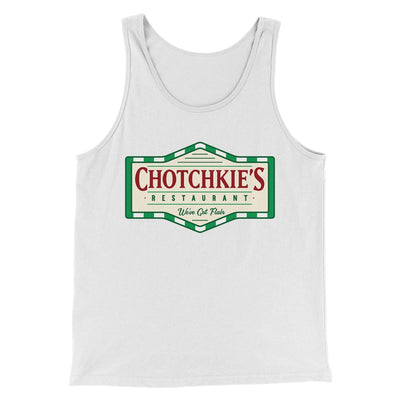 Chotchkie's Restaurant Funny Movie Men/Unisex Tank Top White | Funny Shirt from Famous In Real Life