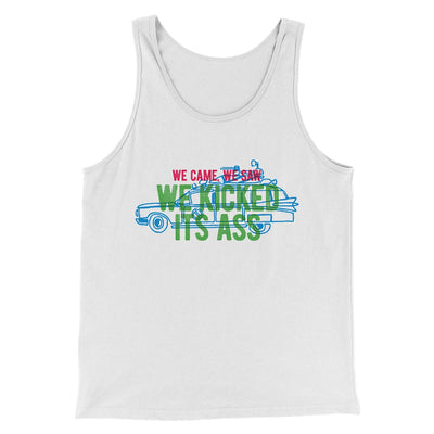 We Came, We Saw, We Kicked Its Ass Funny Movie Men/Unisex Tank Top White | Funny Shirt from Famous In Real Life