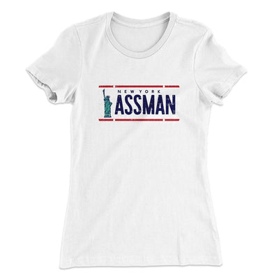 Assman Women's T-Shirt White | Funny Shirt from Famous In Real Life
