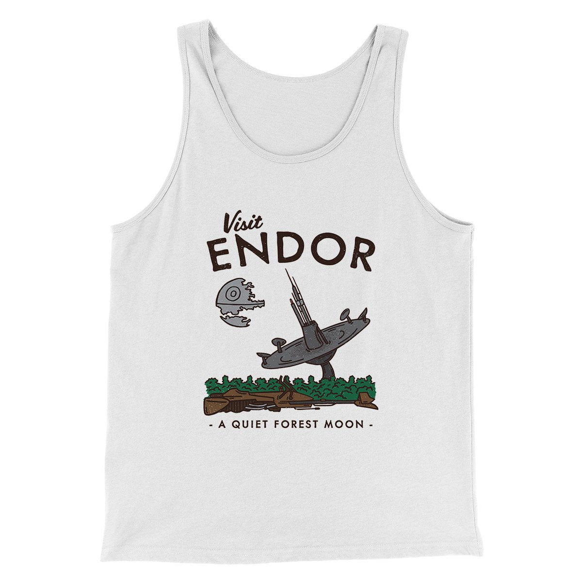 Visit Endor Funny Movie Men/Unisex Tank Top | Funny Shirt from Famous In Real Life