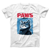 PAWS Funny Movie Men/Unisex T-Shirt White | Funny Shirt from Famous In Real Life