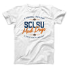 SCLSU Mud Dogs Football Funny Movie Men/Unisex T-Shirt White | Funny Shirt from Famous In Real Life